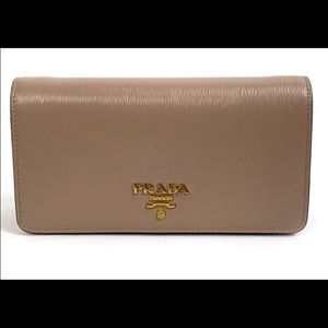 Prada Wallet on Chain Vitello Move Cipria Nude